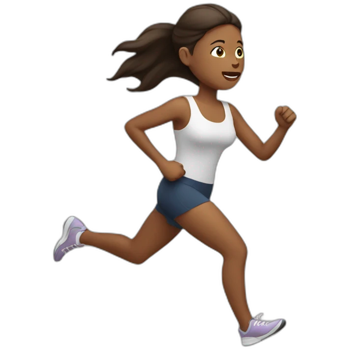 woman runs outside emoji