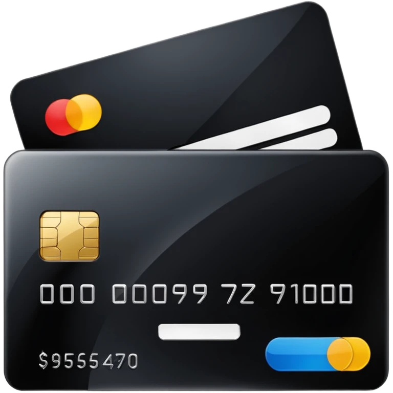 black credit card emoji