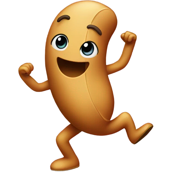 Dancing peanut emoji