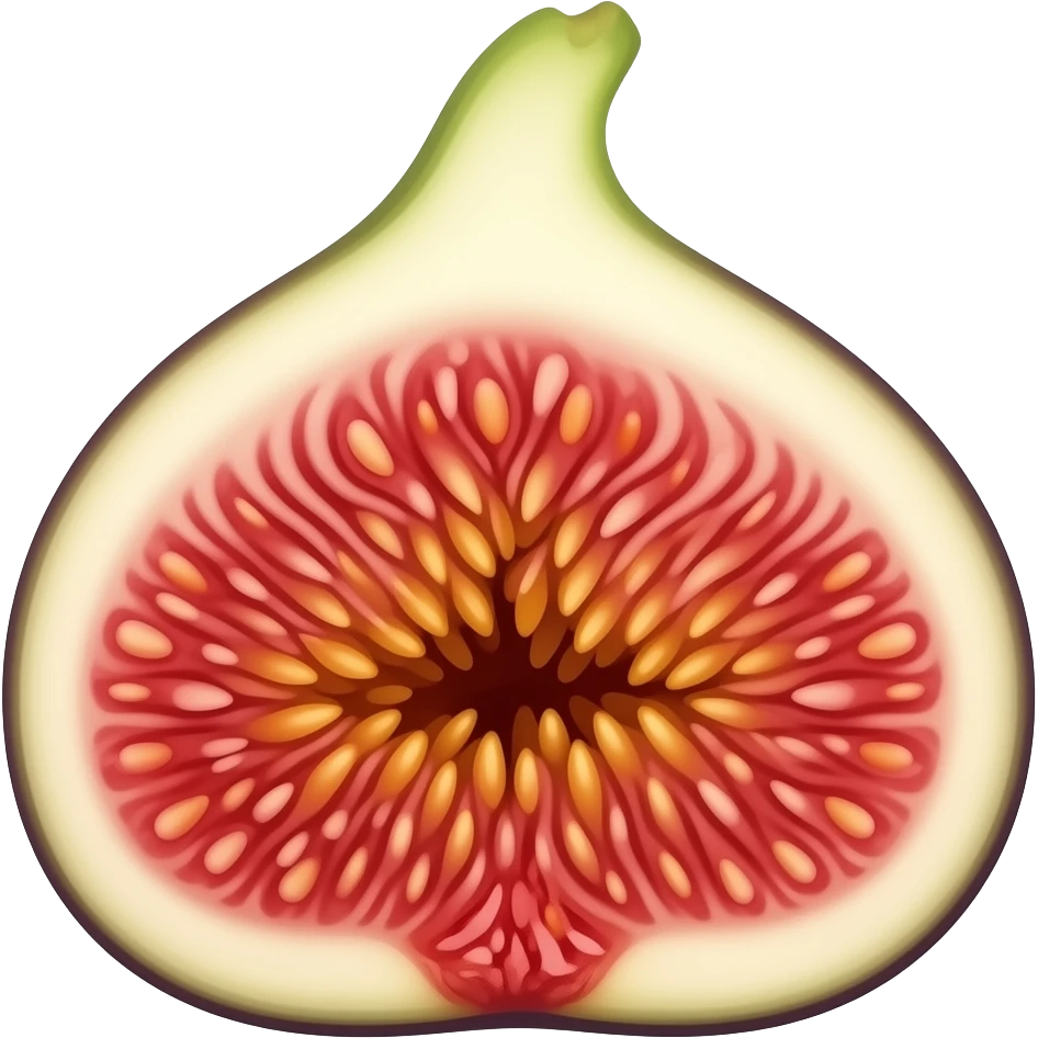 Show a fig its cut open only 1 half is visible emoji