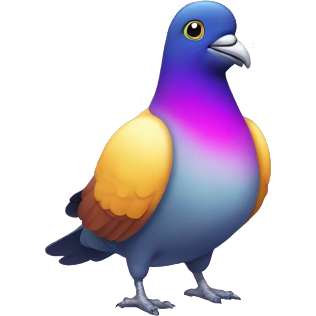 Disco pigeon emoji