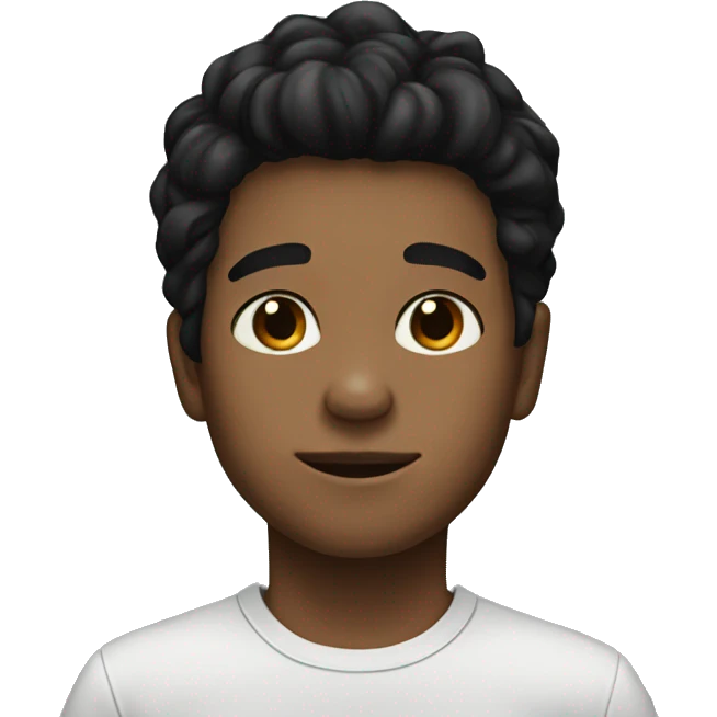 portrait of a boy with black hair emoji