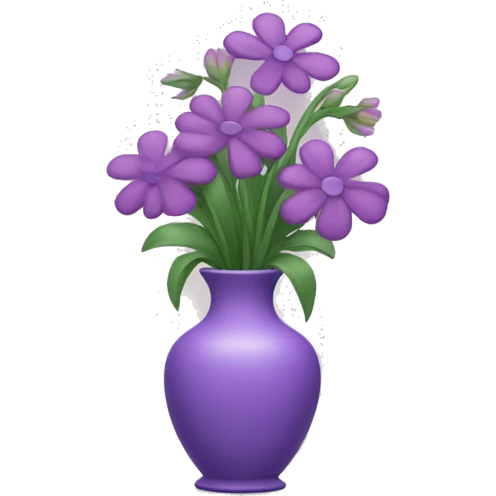 Purple vase with flowers emoji