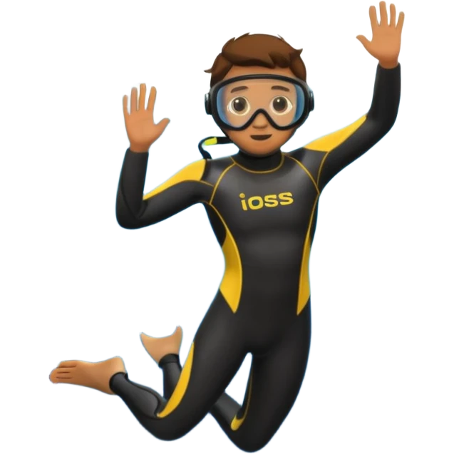 scuba diver, simple emoji