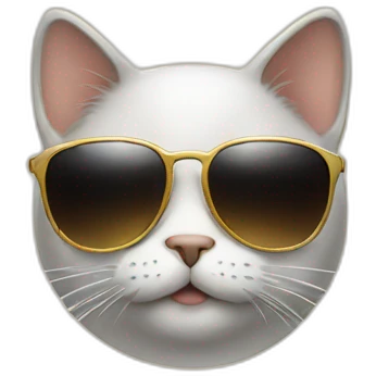 Cat with sunglasses emoji