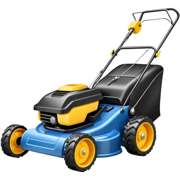 Black Lawnmower emoji