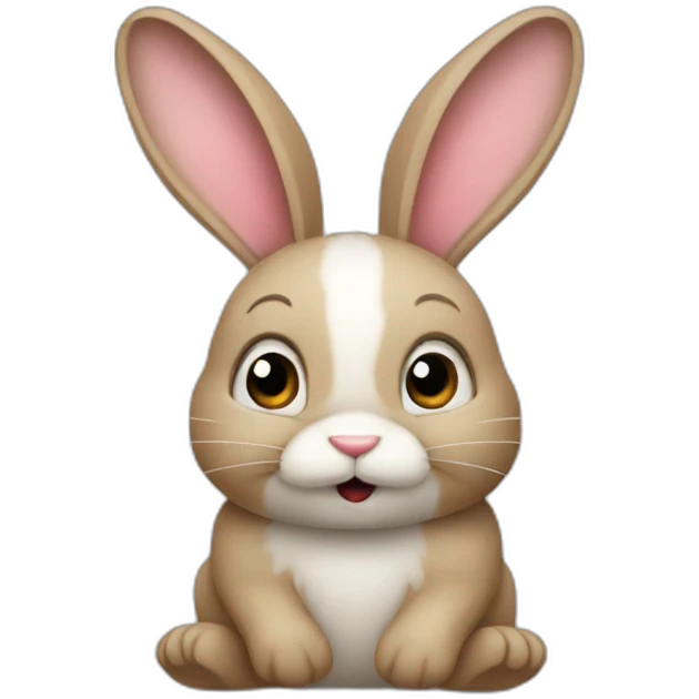 bunny disagree emoji