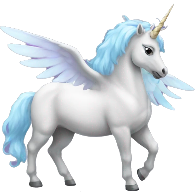 Winged unicorn emoji