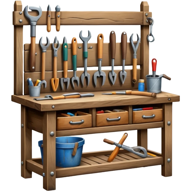 Wooden Tool Bench emoji