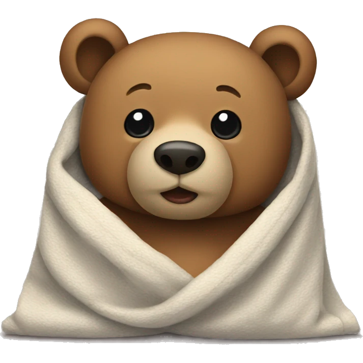 bear with a blanket  emoji