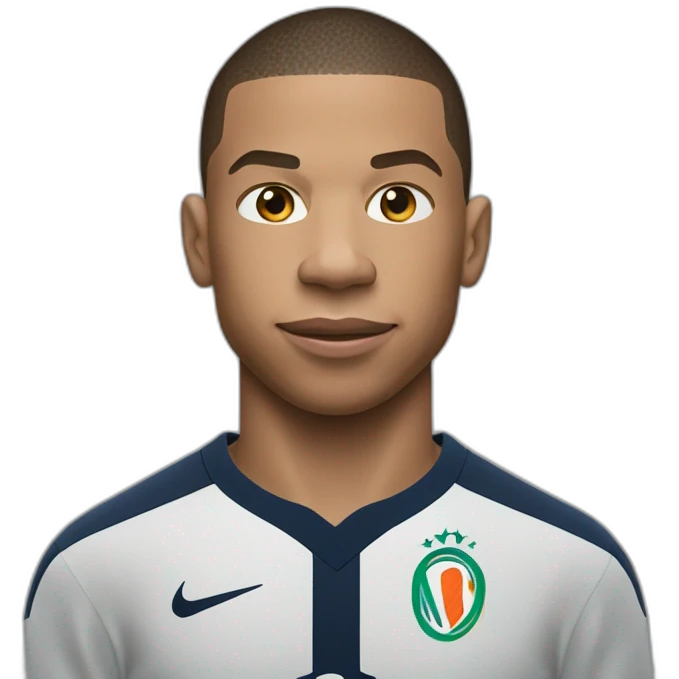 Mbappe qui fait un câlin a ronaldo emoji