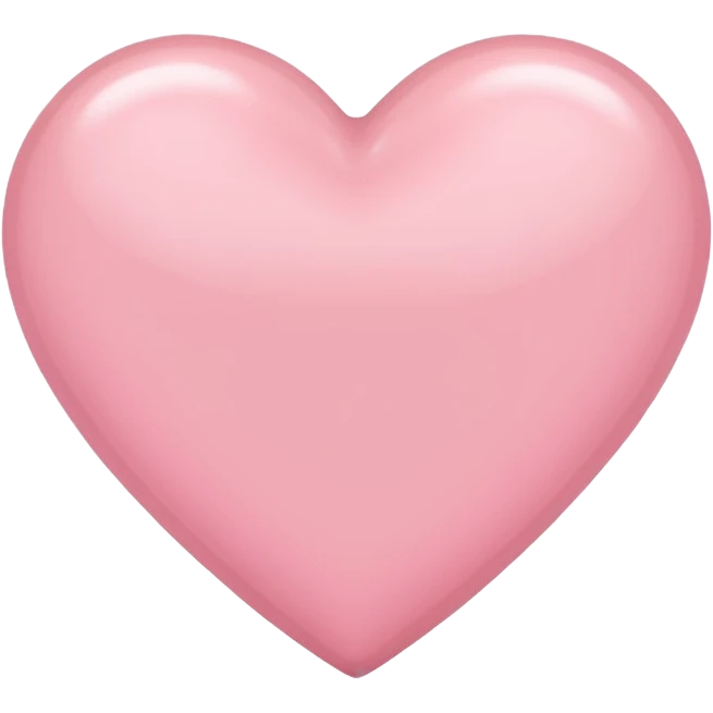 Light pink heart emoji