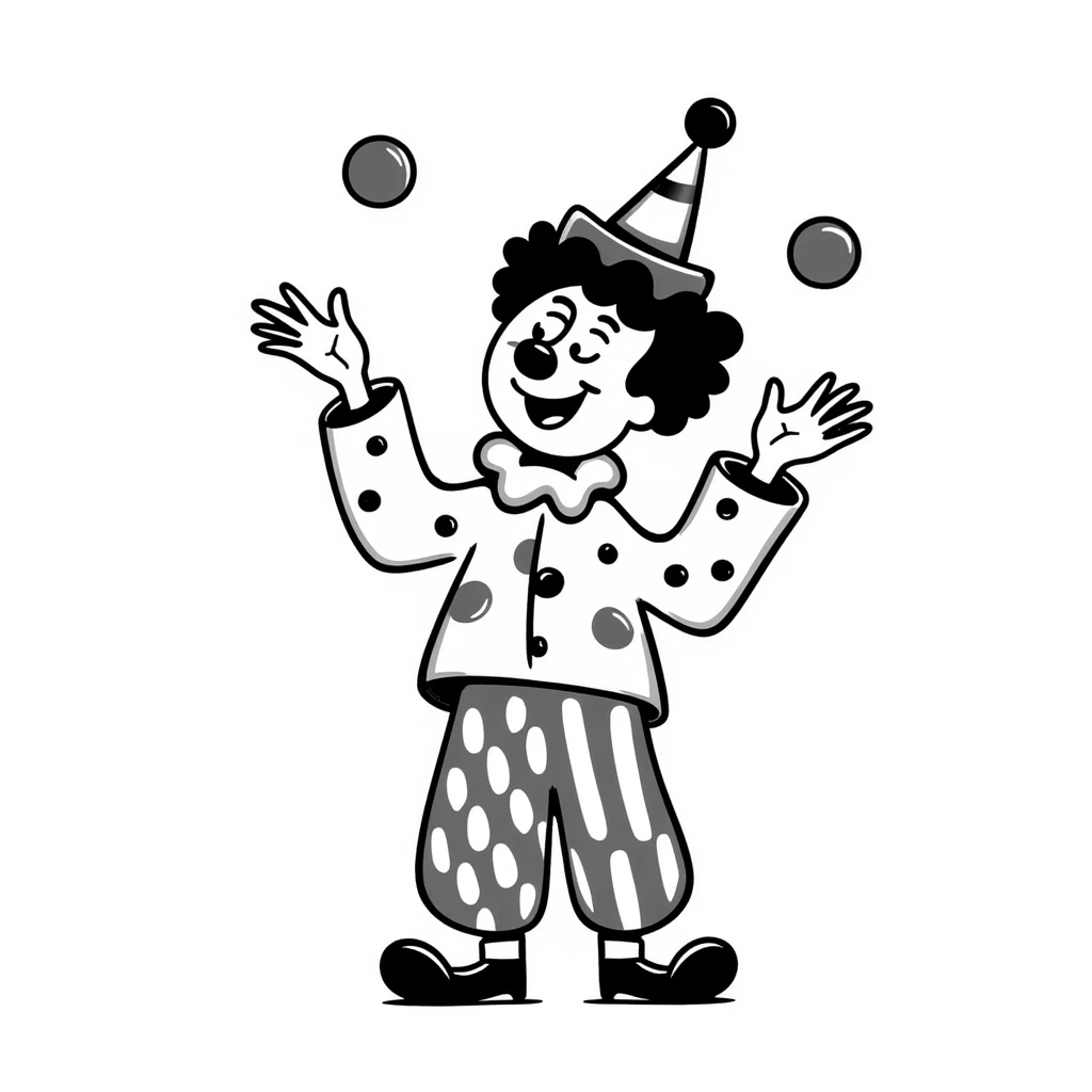 bright clown emoji
