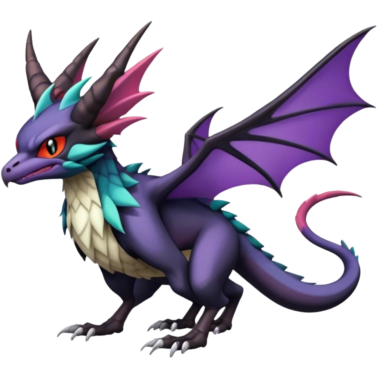 Noivern-Noibat-Nargacuga-hybrid full body emoji