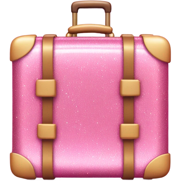 Pink sparkly suitcase  emoji