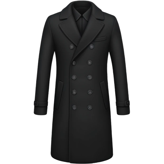 black coat emoji