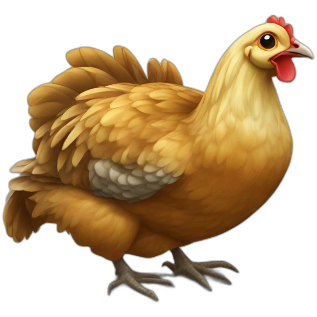 poule sur tortue emoji