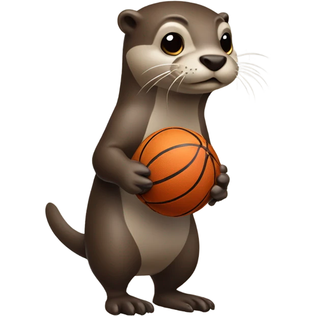 Otter playing basketball  emoji