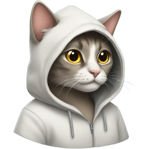 cat with hoodie emoji