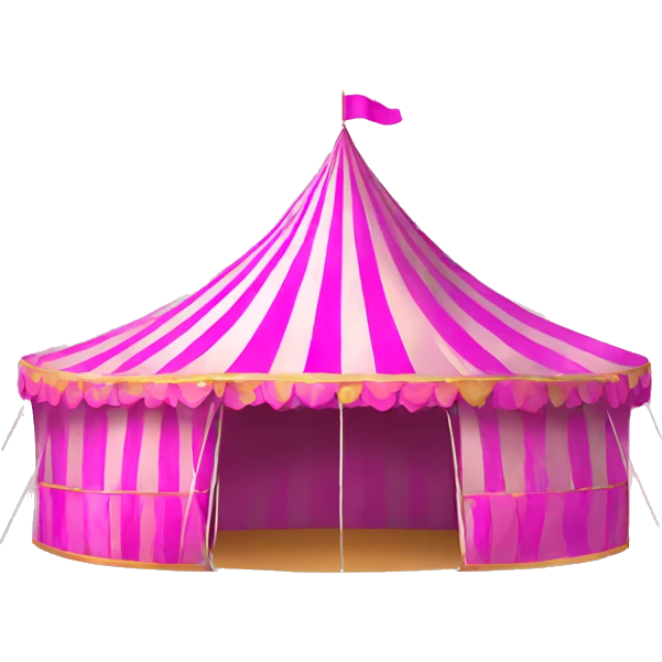 pink carnival tent emoji