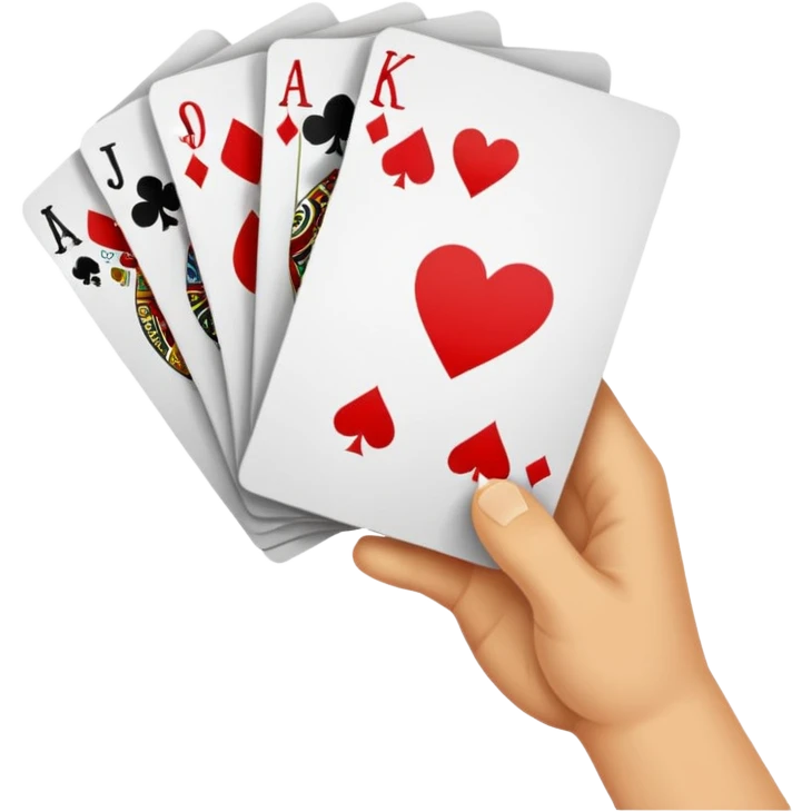 Shuffling deck of cards emoji