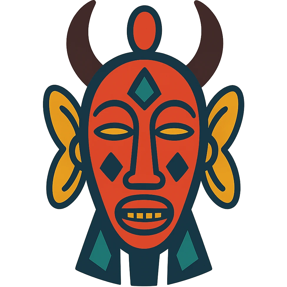 Senoufo mask emoji