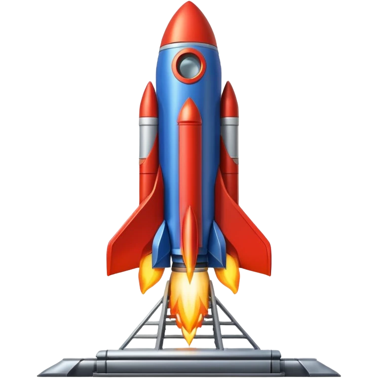 launching a rocket from a platform emoji