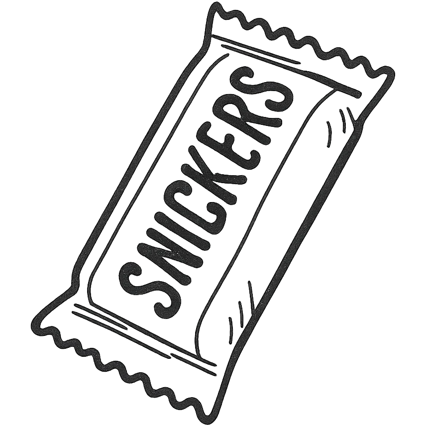 Snickers bar emoji