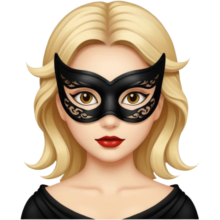 a beautiful girl wearing mask emoji