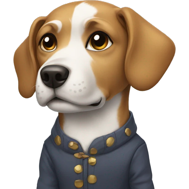 dog in human clothes emoji