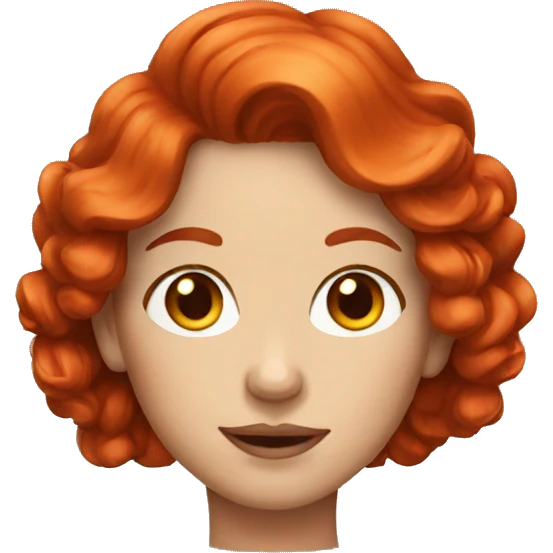 Red hair lady emoji