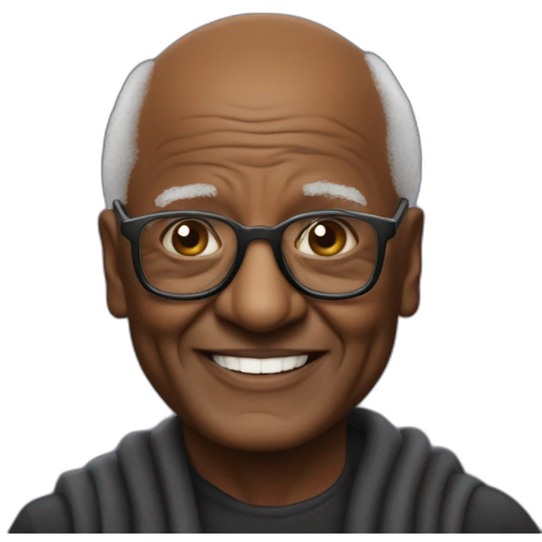 Desmond Tutu in a tutu emoji