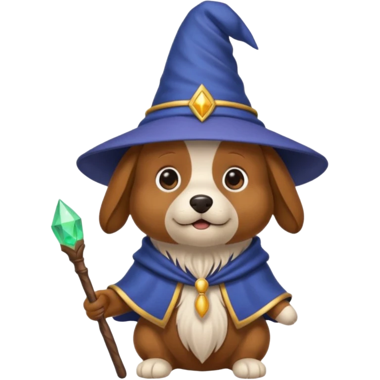 Dog wizard emoji