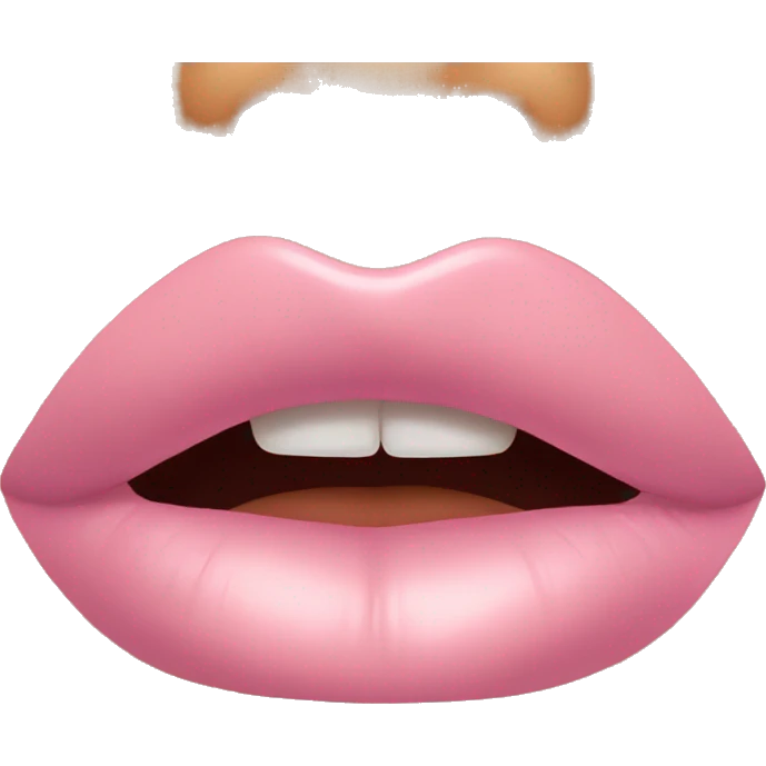 soft pink lip gloss emoji