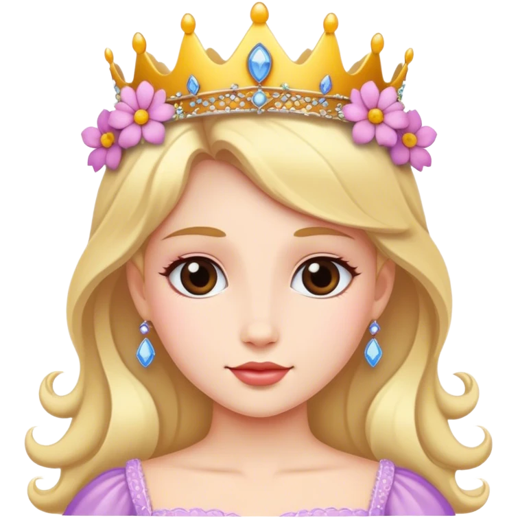 flowers princess emoji