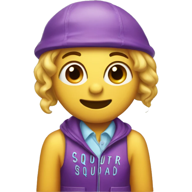 Letters that say squirt squad  emoji