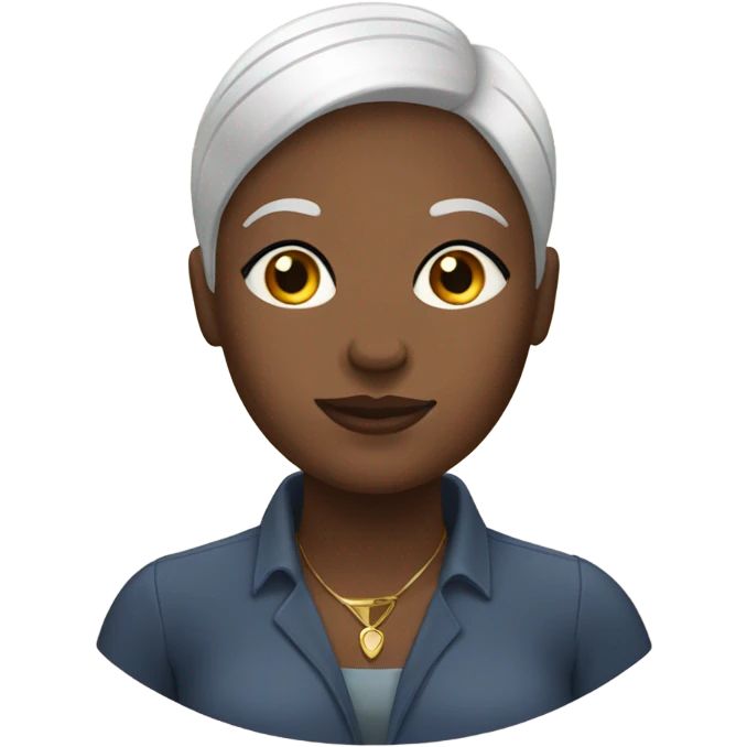 Big bald black gay woman  emoji