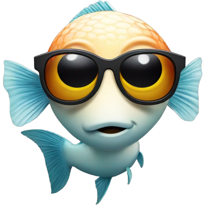 fish eith sunglasses emoji