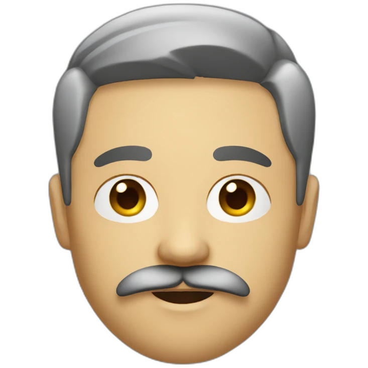 asian designer with mustache and beard emoji
