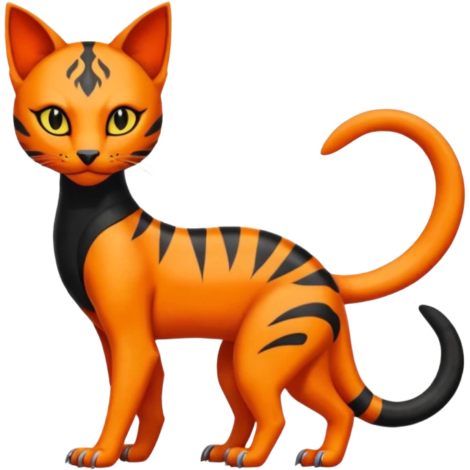 Salandit-Litten-Bastet-Fakémon-hybrid-creature (full body)  emoji
