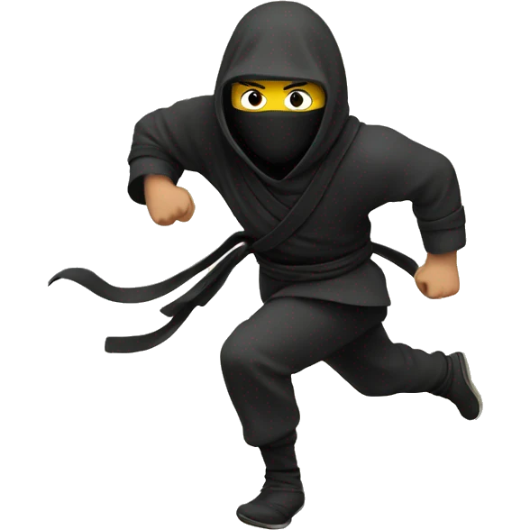 Ninja run emoji