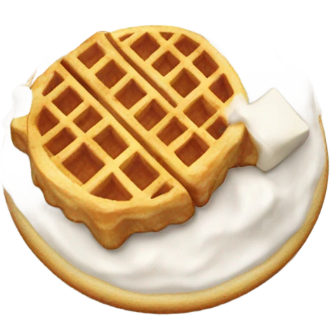 cow on a waffle emoji