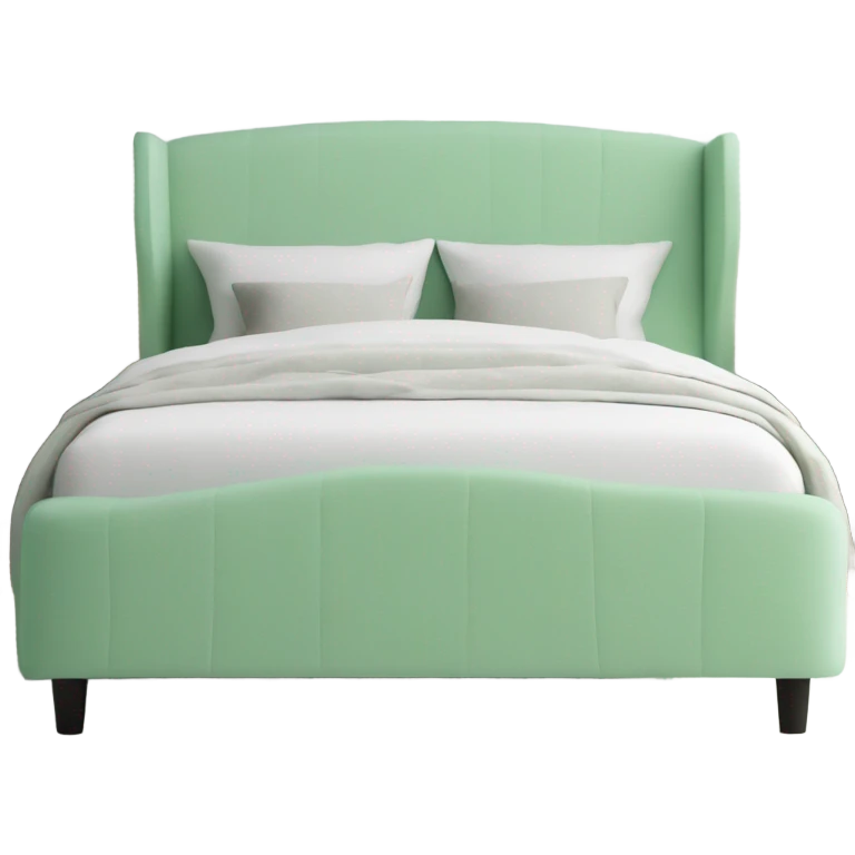 Mint green bed emoji