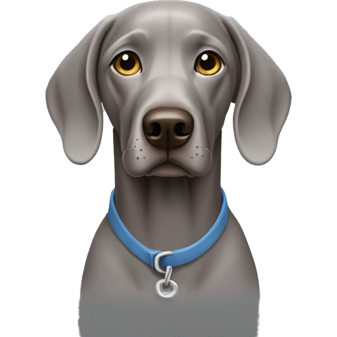 Create a Weimaraner dog emoji emoji