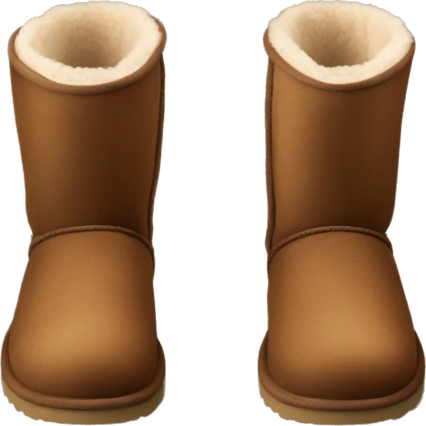 Brown short Ugg  emoji