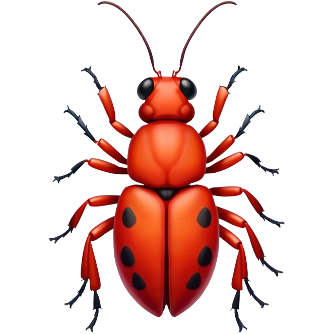 red weed bug emoji