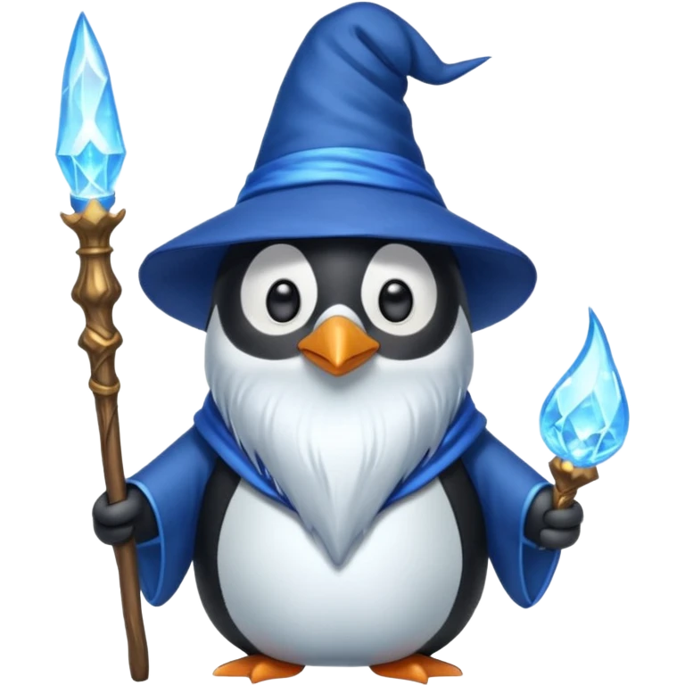 Penguin Wizard emoji