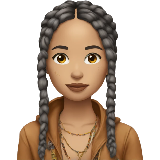 Zoe Kravitz, Portrait, Hippie Clothes emoji