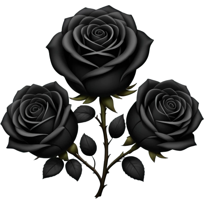 Black roses emoji