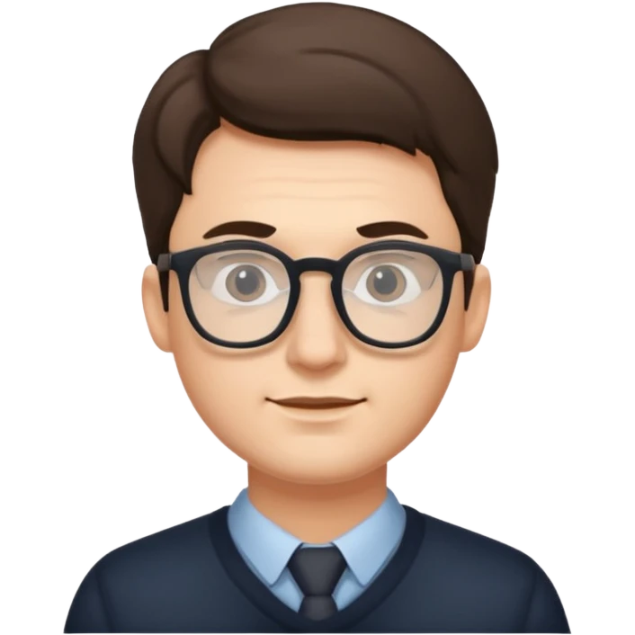 Man with glasses  emoji